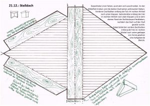 AdventBastelbogen2020 21.12. Stalldach