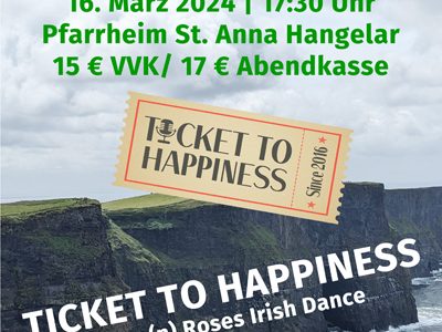 Konzert von Ticket to Happiness im Hangelar am 16.3.2024