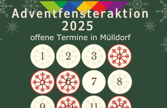 Adventsfensteraktion 2025 in Mülldorf