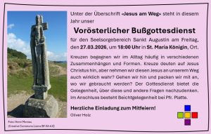 Werbung Bußgottesdienst 27.03.2026 in MK