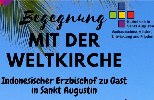 Begegnung mit der Weltkirche. Indonesischer Erzbischof zu Gast in Sankt Augustin