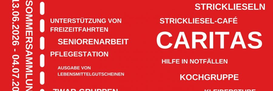 Caritas Sommersammlung